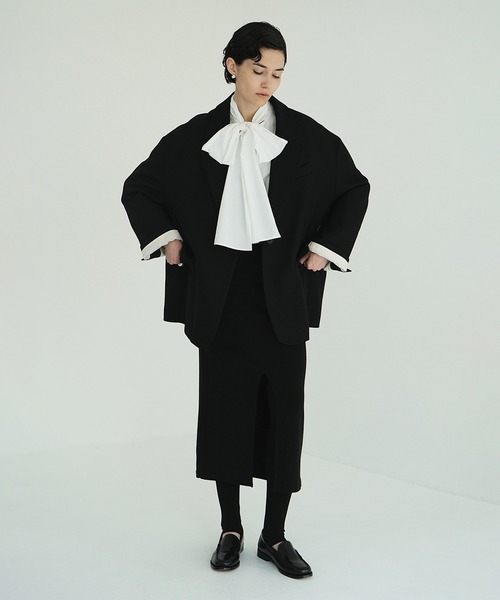 ブラウス シャツ RIBBON ZIP SHIRTS レディースの画像