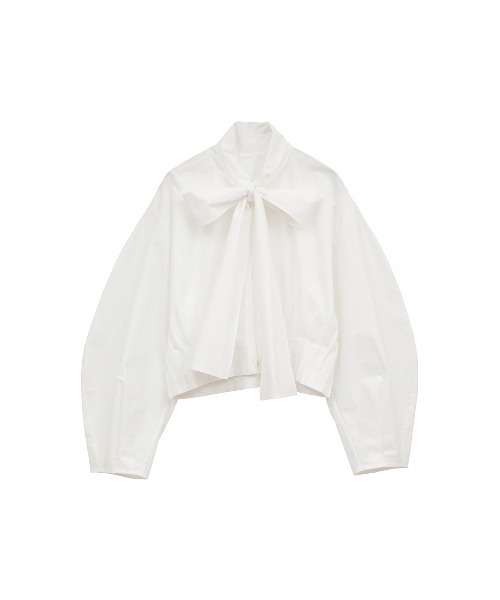 ブラウス シャツ RIBBON ZIP SHIRTS レディースの画像