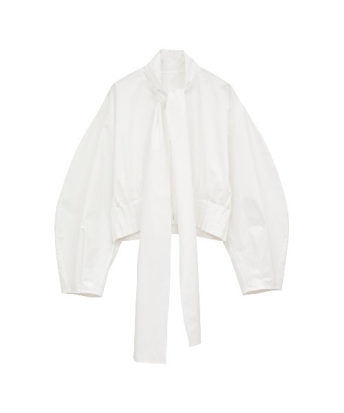 ブラウス シャツ RIBBON ZIP SHIRTS レディースの画像