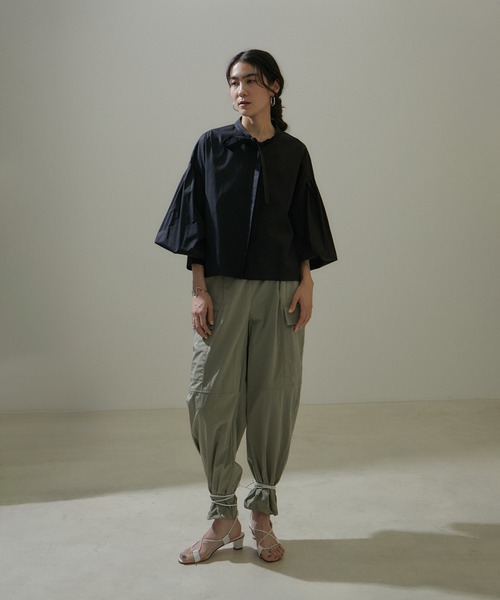 「SALON adam et rope'」 長袖ブラウス FREE ブラック レディース_画像3