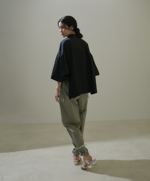「SALON adam et rope'」 長袖ブラウス FREE ブラック レディース_画像6