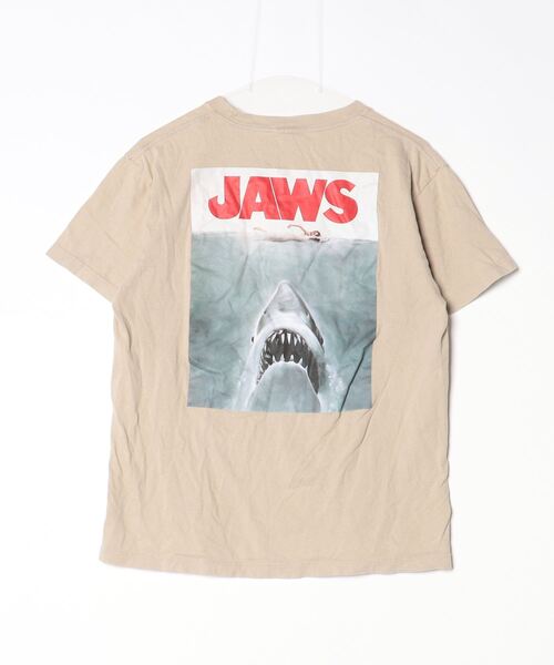 「UCS」 ワンポイント半袖Tシャツ L ベージュ レディース_画像2