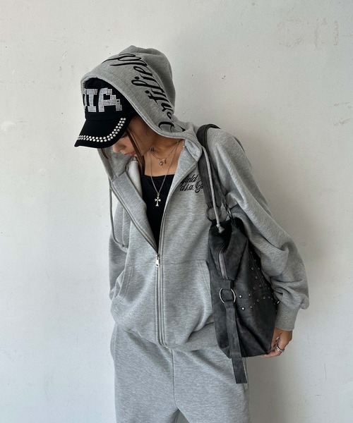 DAIYA（ダイヤ） パーカー オーバーサイズ フーディー ジップパーカー