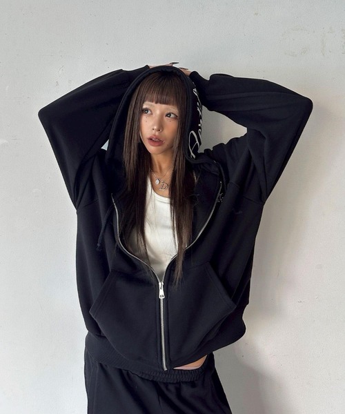 DAIYA（ダイヤ） パーカー オーバーサイズ フーディー ジップパーカー