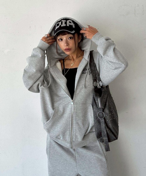 DAIYA（ダイヤ） パーカー オーバーサイズ フーディー ジップパーカー