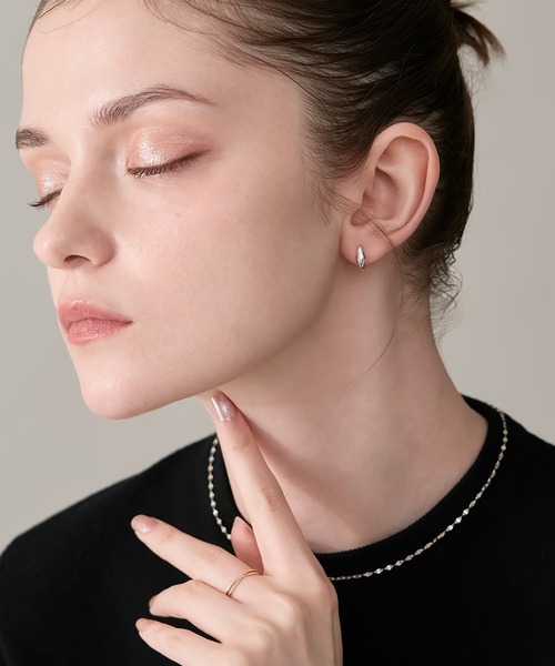 NOJESS（ノジェス） ピアス シルバーフープピアス レディース