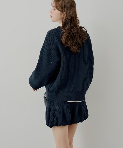 Chico（チコ） スカート 「セットアップ対応」ニットバルーンミニ