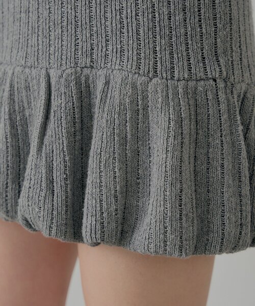 Chico（チコ） スカート 「セットアップ対応」ニットバルーンミニ