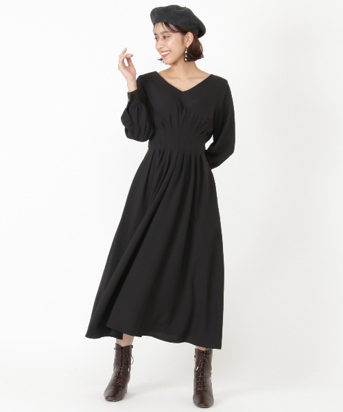 「AND COUTURE」 長袖ワンピース MEDIUM グリーン レディース_画像2