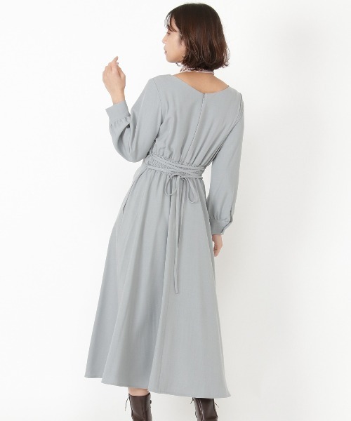 「AND COUTURE」 長袖ワンピース MEDIUM グリーン レディース_画像3