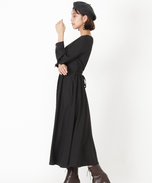 「AND COUTURE」 長袖ワンピース MEDIUM グリーン レディース_画像4