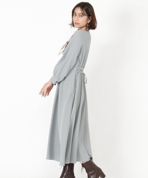 「AND COUTURE」 長袖ワンピース MEDIUM グリーン レディース_画像8