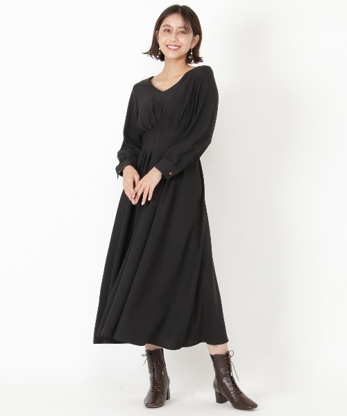 「AND COUTURE」 長袖ワンピース MEDIUM グリーン レディース_画像9