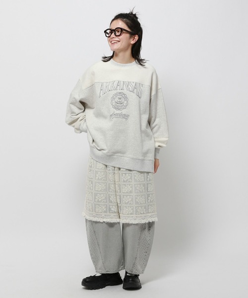 niko and…（ニコアンド） スウェットカットソー FREE ピンク