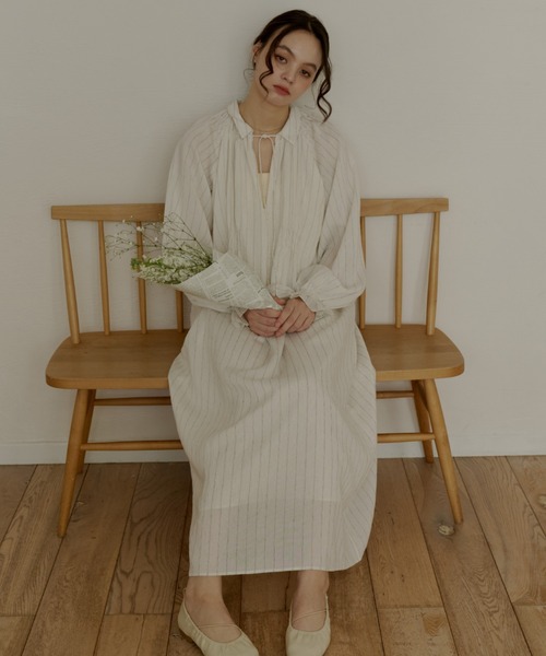 OLUN stripe onepiece/ストライプワンピース OLUN ワンピース stripe onepiece/ストライプワンピース : ZOZOTOWN