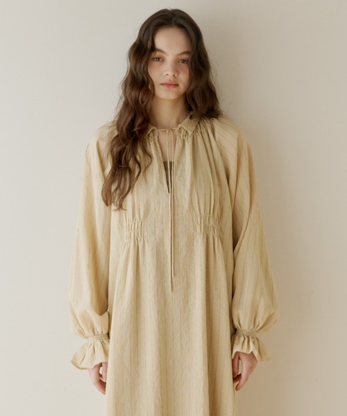 OLUN ワンピース stripe onepiece/ストライプワンピース : ZOZOTOWN