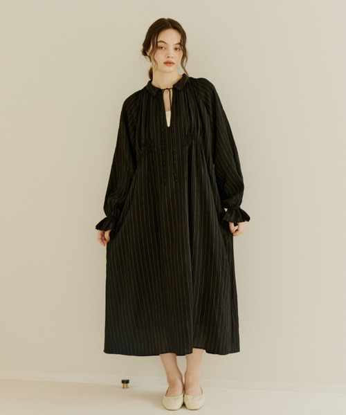 OLUN ワンピース stripe onepiece/ストライプワンピース : ZOZOTOWN