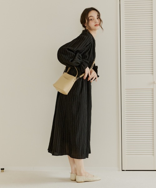 OLUN ワンピース stripe onepiece/ストライプワンピース : ZOZOTOWN