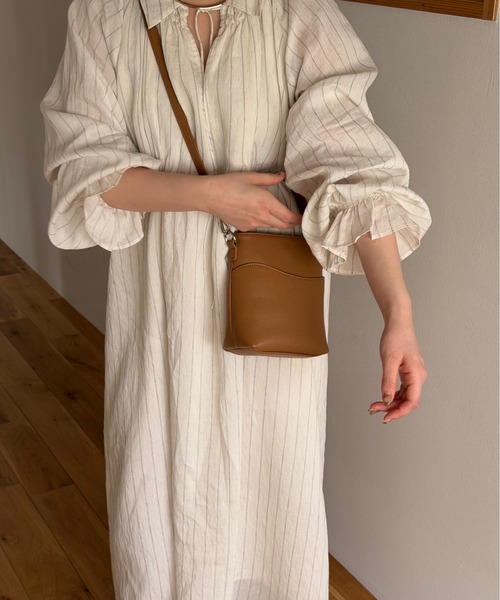 新品未使用 OLUN オルン ストライプワンピース　アイボリー　S きりまる OLUN ワンピース stripe onepiece/ストライプワンピース : ZOZOTOWN