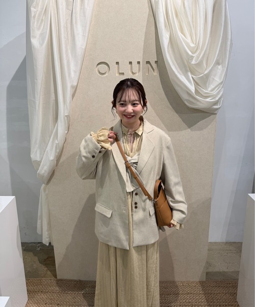 OLUN ワンピース stripe onepiece/ストライプワンピース : ZOZOTOWN