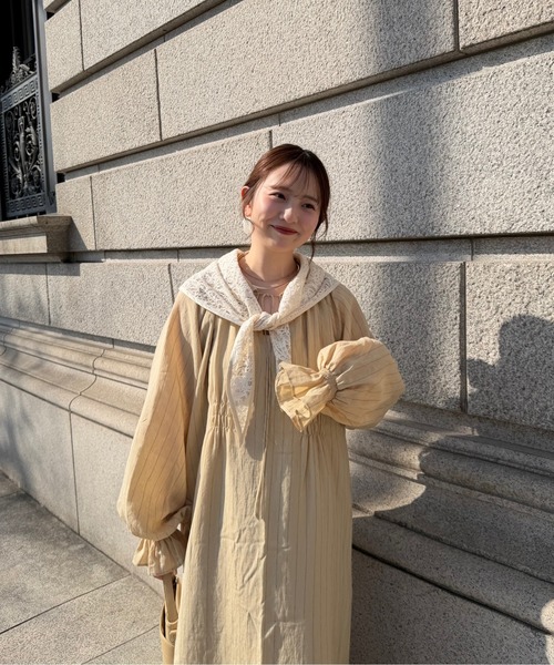 OLUN ワンピース stripe onepiece/ストライプワンピース : ZOZOTOWN