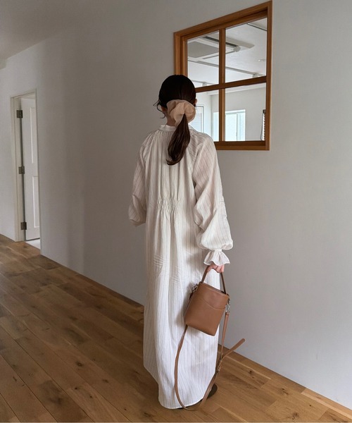 OLUN ワンピース stripe onepiece/ストライプワンピース : ZOZOTOWN