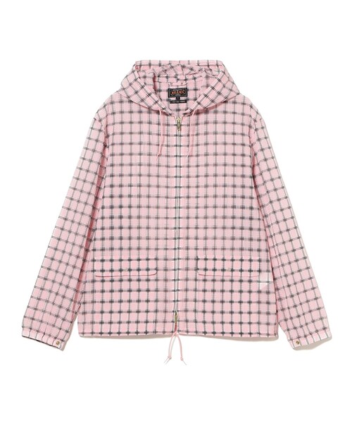 ナイロンジャケット Swing Jacket Hoodie Nylon Airy Plaid メンズの画像