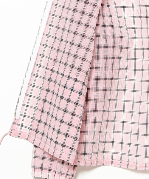 ナイロンジャケット Swing Jacket Hoodie Nylon Airy Plaid メンズの画像