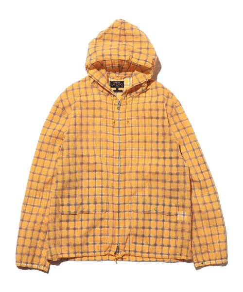 ナイロンジャケット Swing Jacket Hoodie Nylon Airy Plaid メンズの画像