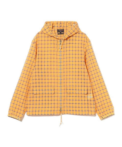 ナイロンジャケット Swing Jacket Hoodie Nylon Airy Plaid メンズの画像