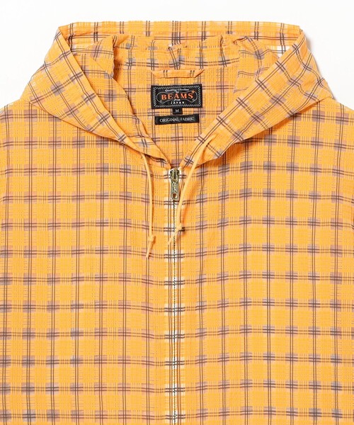 ナイロンジャケット Swing Jacket Hoodie Nylon Airy Plaid メンズの画像