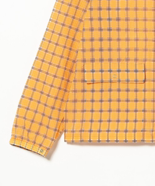 ナイロンジャケット Swing Jacket Hoodie Nylon Airy Plaid メンズの画像