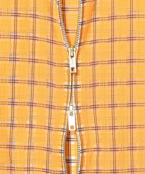 ナイロンジャケット Swing Jacket Hoodie Nylon Airy Plaid メンズの画像