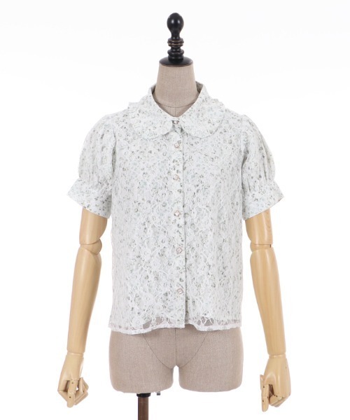 「axes femme POETIQUE」 半袖ブラウス MEDIUM キナリ レディース_画像2
