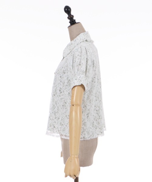「axes femme POETIQUE」 半袖ブラウス MEDIUM キナリ レディース_画像3