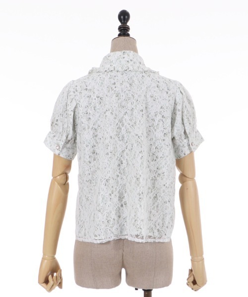 「axes femme POETIQUE」 半袖ブラウス MEDIUM キナリ レディース_画像4
