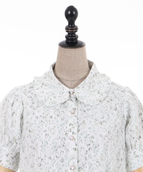 「axes femme POETIQUE」 半袖ブラウス MEDIUM キナリ レディース_画像5