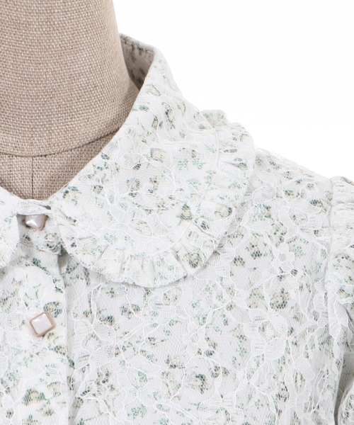 「axes femme POETIQUE」 半袖ブラウス MEDIUM キナリ レディース_画像7