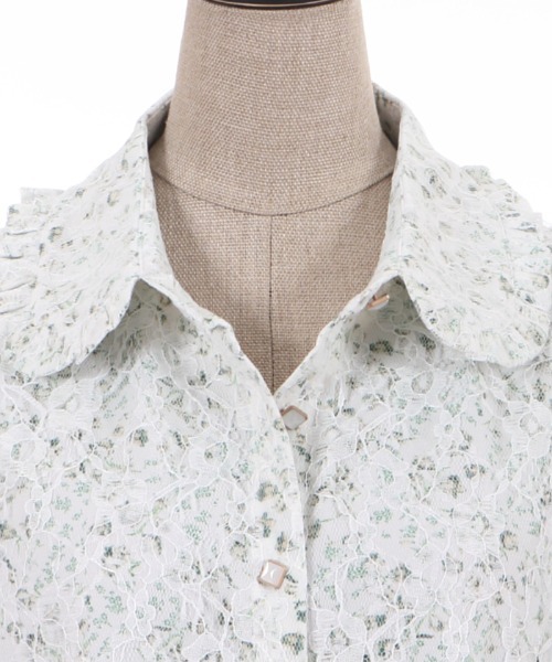 「axes femme POETIQUE」 半袖ブラウス MEDIUM キナリ レディース_画像8