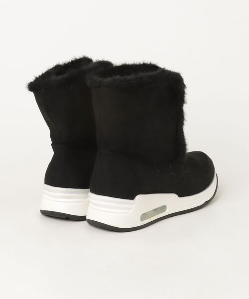 「coca（ANDEX shoes product）」 ショートブーツ 24.5cm ブラック レディース_画像2