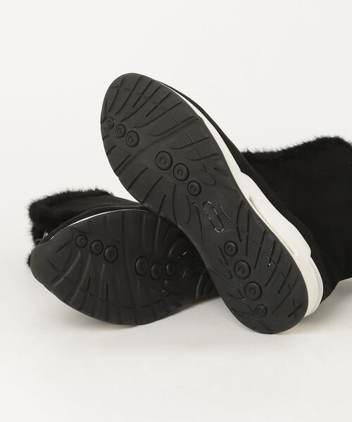 「coca（ANDEX shoes product）」 ショートブーツ 24.5cm ブラック レディース_画像3