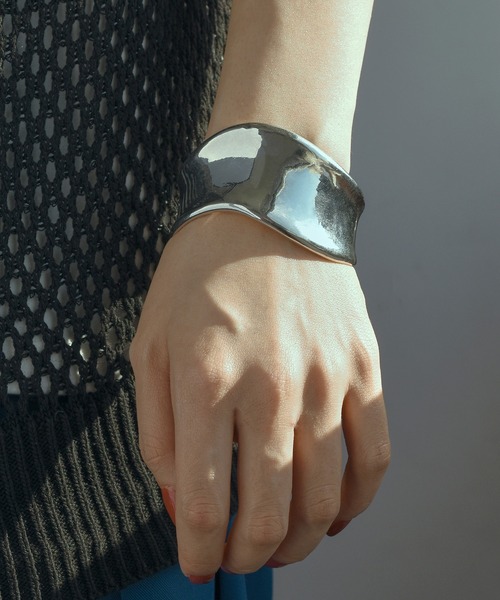 「GOLDY」 バングル FREE シルバー レディース_画像4