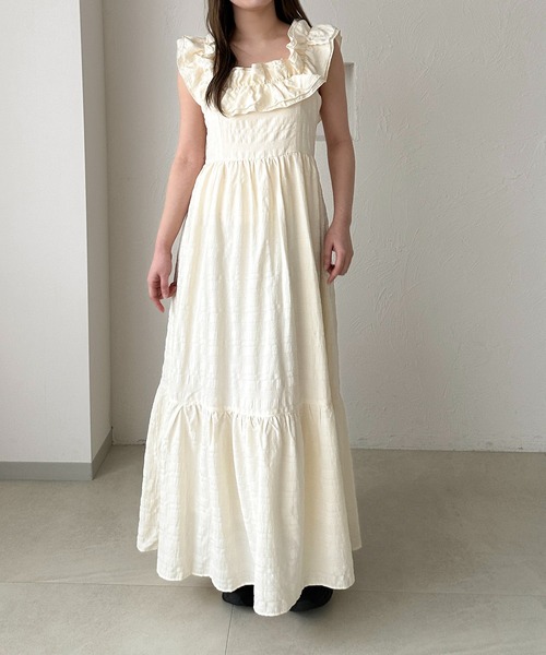 「apres jour clair」 キャミソールワンピース X-LARGE アイボリー レディース_画像7