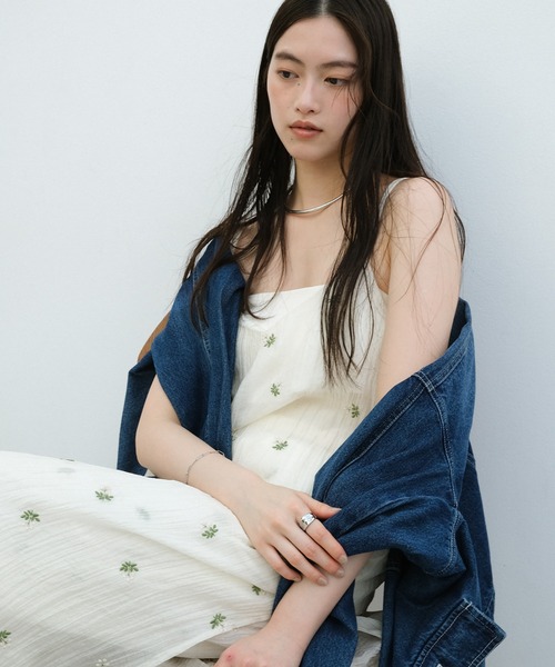 andme（アンドミー） ワンピース 「新色追加」小花柄シアー