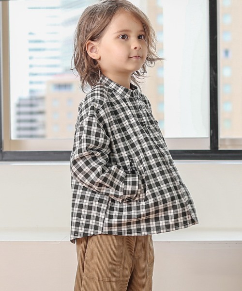 「n.o.u.s」 「KIDS」長袖シャツ 120cm ブラック キッズ_画像3