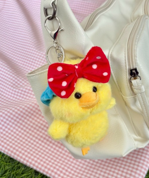 WEGO（ウィゴー） キーホルダー WEGO/ヘアバンドひよこぬいぐるみ