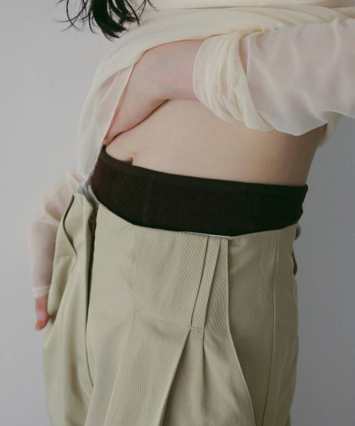 anuke（アンヌーク） パンツ anuke Twill Loose Pants レディース