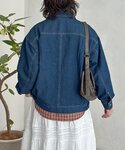 ブルゾン アウター メッシュデニムトラッカージ...の詳細画像2