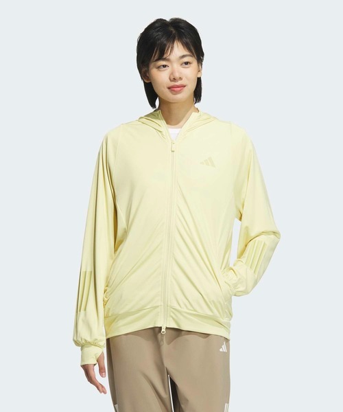 日本未発売L Adidas ニット フーディー レディース KS5968 ☆人気☆ アディダス ニット フーディー レディース (adidas/トップス