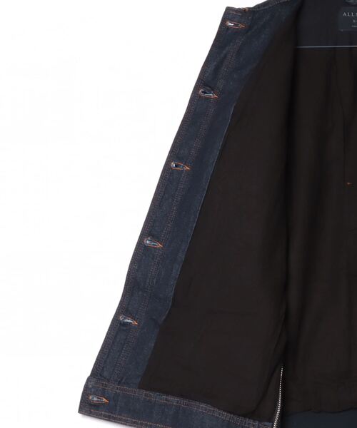 ネイビー デニムジャケットS ALLSAINTS（オールセインツ） デニムジャケット S ネイビー レディース
